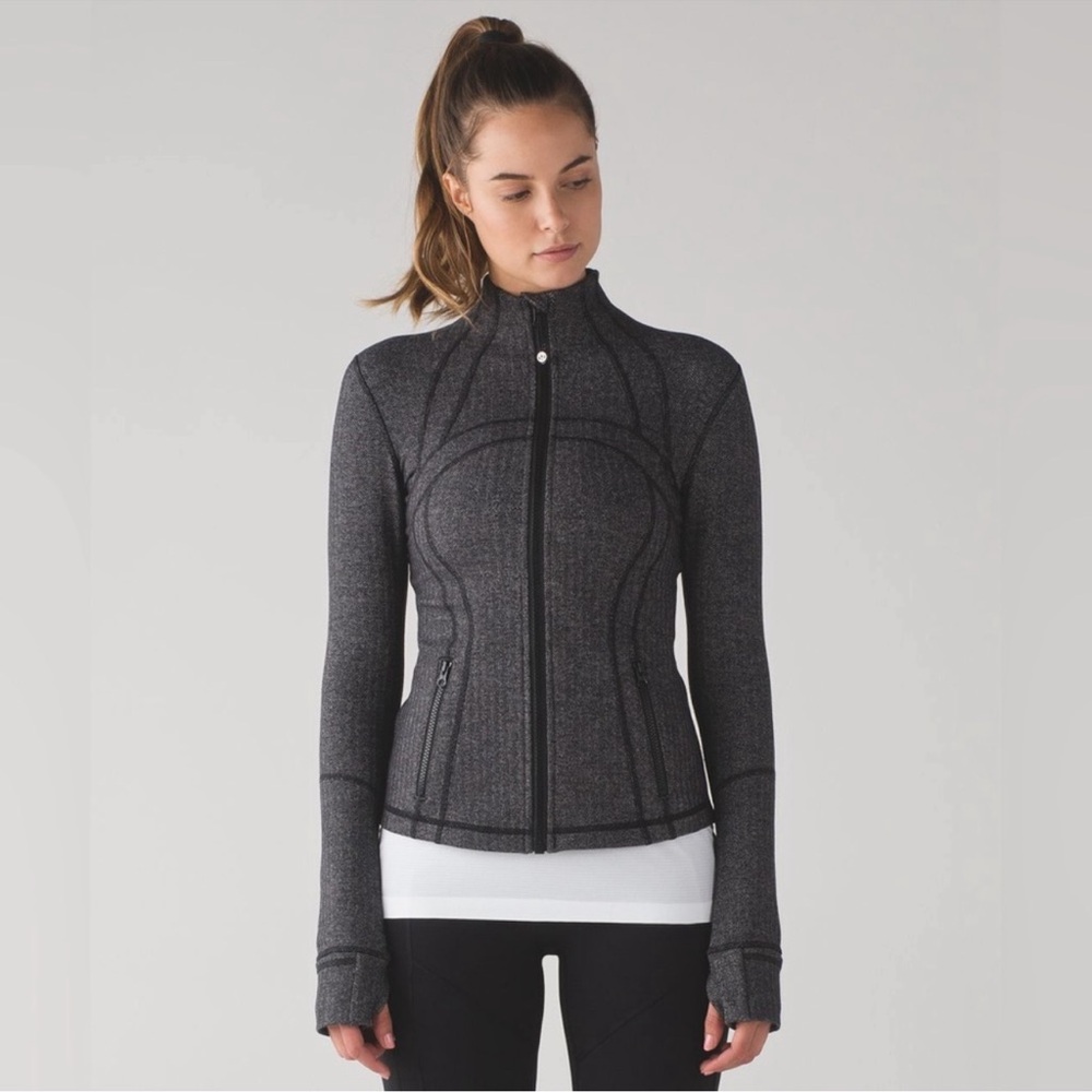 Lululemon Define Jacket Heathered Herringbone 8
